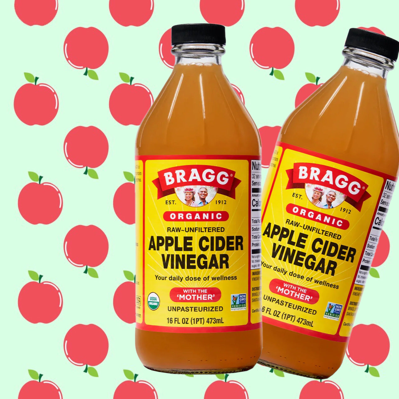 Bragg Apple Cider Vinegar 473ml (Pack Of 2) IMPORTED