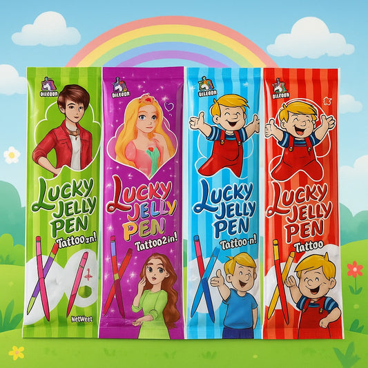 Lucky Jelly Pen Candy 3in1 Imported 30pc
