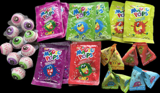 Mix Jelly and Candy Eye Ball Magic pops & Popo Jelly (28pc) Imported